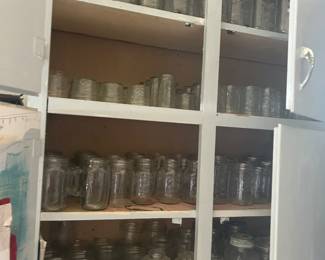 Lots of canning jars - several sizes