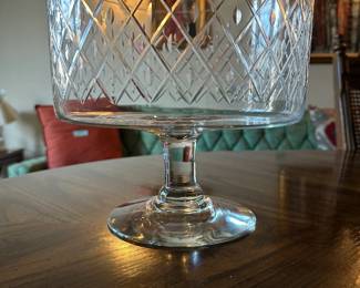 Vintage Crystal Alana Compote Bowl | Footed Glass