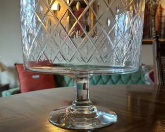 Vintage Crystal Alana Compote Bowl | Footed Glass