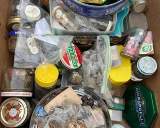 Huge lot of vintage buttons