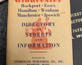 Gloucester Ephemera Lot with map