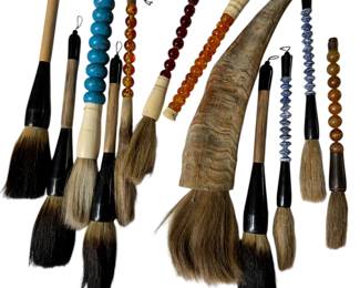 Lot of antique Chinese calligraphy brushes