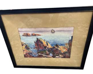 Samuel Hershey Cape Ann Watercolor