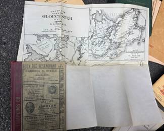 Part of Gloucester Ephemera lot