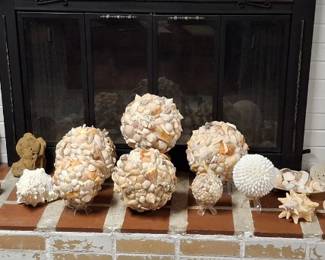 Real Sea Shells on Balls and Wooden Duck Decoys