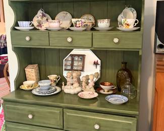 Vintage Green Hutch