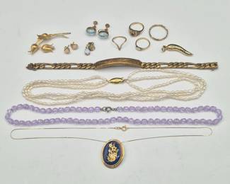 Various Gold Filled, Silver, Lenox & Unsigned Jewelry
