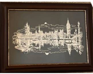 Sterling Silver Silhouette of London-Wm. Ressler, Franklin Mint 1977