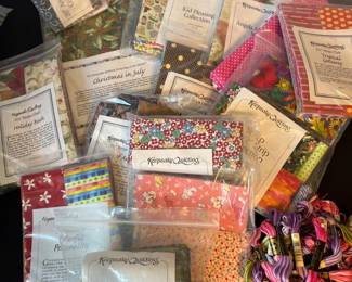 Mixed Precut Fabric — Spring Prints, Kids Themes, Strips & Floss