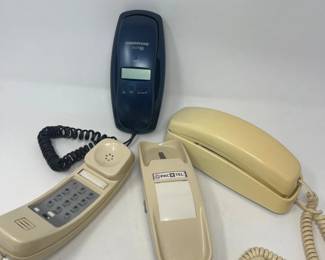 Trio of Vintage Telephones – Conair Caller ID & Pac‑Tel Models