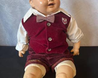 Effanbee Skippy‑Type 28" Composition Boy Doll, 1930s–40s