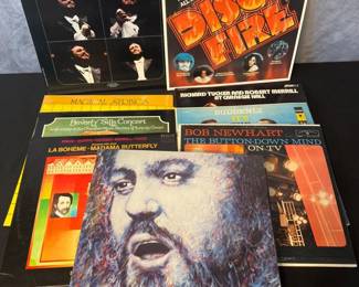 15+ Vinyl LPs - Pavorotti, Ray Charles and Other Music Artists
