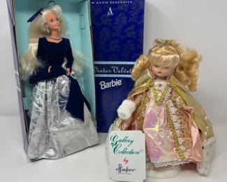 Winter Velvet Barbie and Effanbee's Cinderella Dolls
