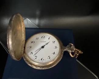 Lucerne 17‑Jewel Swiss Pocket Watch with Hunting Scene Case - WORKS