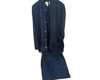 Derek Andrew Vintage Navy Cotton Two‑Piece Pant Suit – Women’s M