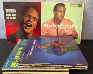 Harry Belafonte Vinyl Collection - 21 Records and Sleeves