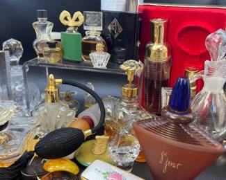 Variety of Perfume Bottles – Vintage & Modern Mix, Some with Perfume