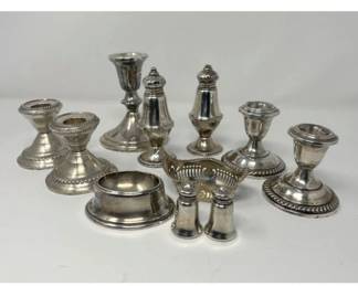 Sterling Silver Tableware Variety – Candlesticks & More