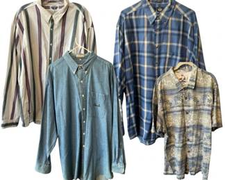 Mixed Brand Men’s Shirts Lot – Izod, Dockers, Skins Game XL/L