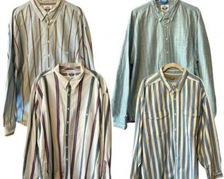 Dockers Vintage Long‑Sleeve Shirts (3) & Anchor Blue Long‑Sleeve Shirt