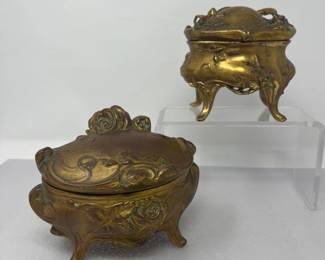 Gilded Keepsake Caskets in the Art Nouveau Tradition