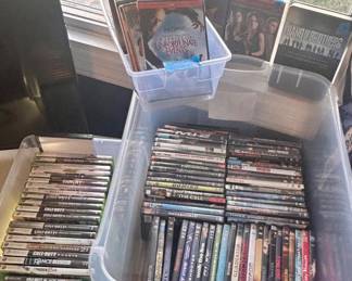 Xbox 360 games most $5ea; DVD Movies $2ea