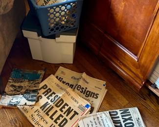 Vntg newspapers with headlines $2-5 ea