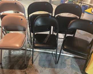 Folding padded chairs $10ea