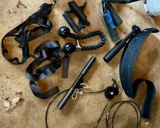 LAT & Lift exercise Pully System $50; 2 photos to see all parts