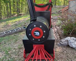 Hand built Christmas train