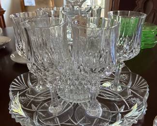 Crystal decanter and glasses