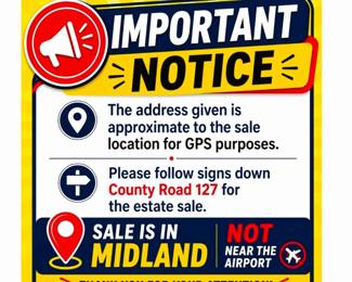 THIS PROPERTY IS IN MIDLAND . Do not follow GPS if it tells you to go to the airport. This property is located off of Midkiff Rd in Midland. 