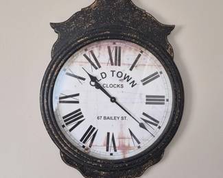 Old Town Wood Wall Clock
