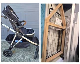 Mockingbird Single‑to‑Double Stroller & House‑Style Crib (Unassembled)