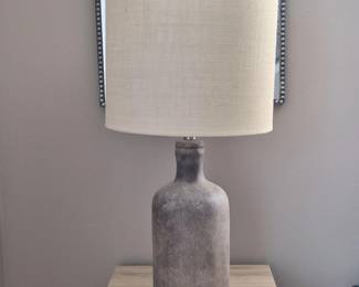 Style Craft Textured Concrete Table Lamp