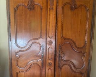 Antique 18 century Fruitwood armoire