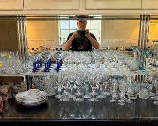 Amazing collection of stemware, Crystal