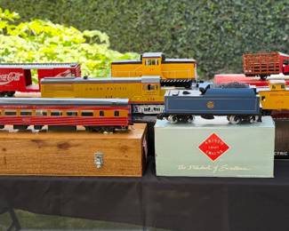 Large collection of railroad box cars