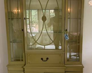 Hollywood Regency breakfront cabinet