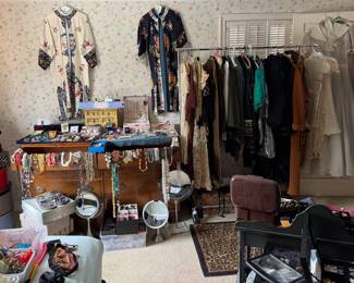 Vintage kimonos and designer clothing