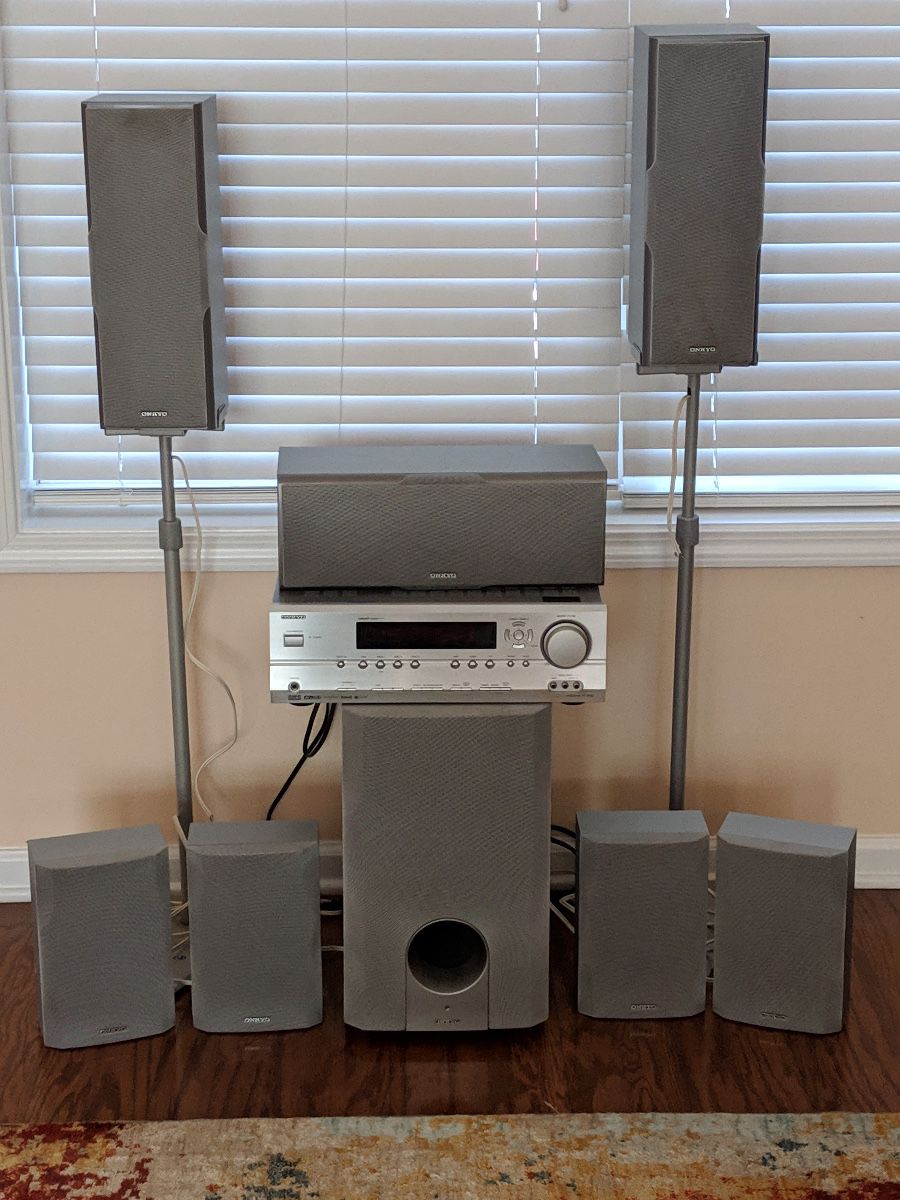 Onkyo HT-540 Receiver Stereo 7.1 channel AV XM Ready Surround sound system Used 