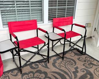 Director's Folding Chair w/ Side Table Buy the Pair $50