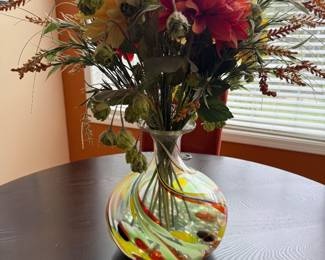 Blown Glass Vase BUY IT NOW $16