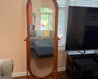 Vintage Oval Cheval Mirror