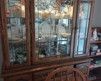 Walnut buffet, china, jewel T