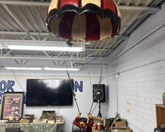 Clown Parachuting Figurine