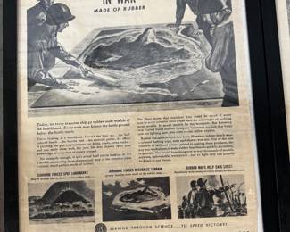 Framed United States Rubber Company Advertisement