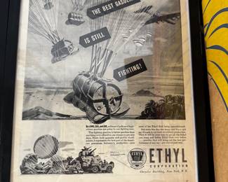 WWII Print Advertisement Ethyl Gasoline