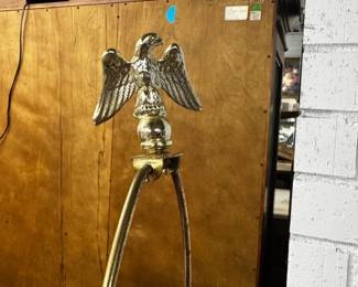 Eagle Lamp Topper on Antique Table Lamp
