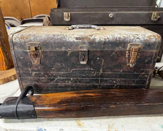 Vintage Metal Craftsman Toolbox